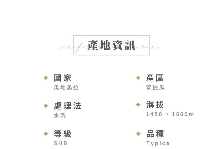 瓜地馬拉 安提瓜 美蒂娜莊園 SHB咖啡豆