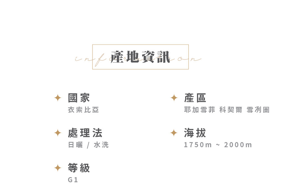 耶加雪菲G1 雪冽圖咖啡豆